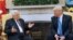 Donald Trump și Mahmud Abbas la Washington, mai 2017