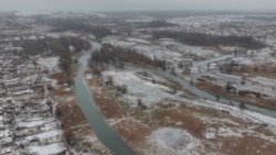 Река Оскол, питающая Печенежское водохранилище, близ Купянска