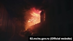 Пожар в Приморском под Феодосией, 21 сентября 2021 года