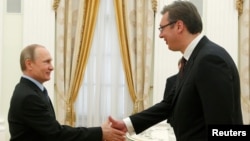 Vladimir Putin i Aleksandar Vučić u Moskvi, maj 2016.