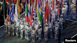 На адкрыцьці Алміпійскіх гульняў-2026 у Міляне 6 лютага 2026 году. Ілюстрацыйнае фота