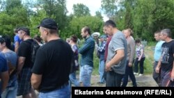 სოფელი ჩემოდანოვკა, 2019 წლის 16 ივნისი: 13 ივნისის ჩხუბის შემდეგ დემონსტრანტები მოითხოვენ სოფლიდან ბოშების გასახლებას