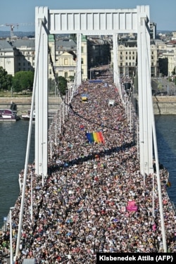Parada Pride la Budapesta - 28 iunie 2025.