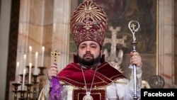 Armenia - Bishop Mkrtich Proshian, primate of the Aragatsotn Diocese of the Armenian Apostolic Church.