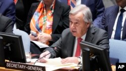 BMG-niň baş sekretary Antonio Guterreş 