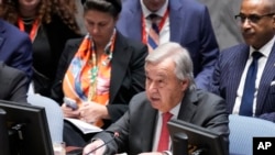 Secretarul general al ONU António Guterres a spus în Consiliul de Securitate al ONU că „atacurile îngrozitoare” ale Hamas din 7 octombrie nu pot justifica „pedeapsa colectivă a poporului palestinian” și că acestea au loc după „56 de ani de ocupație sufocantă” a Israelului.