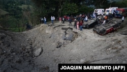 Место взрыва на Панамериканском шоссе в Колумбии, 25 апреля 2026 года