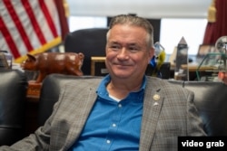 US Congressman Don Bacon (Republican, Nebraska) speaks to RFE/RL in Washington.
