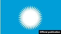 Первый эскиз государственного флага Кыргызстана. фото "Азаттыку" прислали его авторы.
