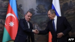 Ռուսաստանի և Ադրբեջանի ԱԳ նախարարներ Սերգեյ Լավրովի և Ջեյհուն Բայրամովի համատեղ ասուլիսը Մոսկվայում, 17-ը հուլիսի, 2026թ.