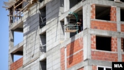 Изградба на зграда во Скопје 