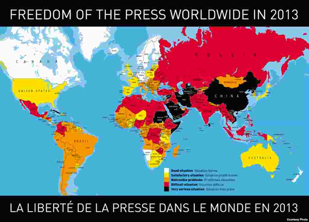 2013 World Press Freedom Index