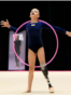 UKRAINE --- 10-Year-Old Ukrainian Gymnast Oleksandra Paskal Wins Gold After Losing Leg In Russian Strike
