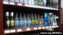 Алкогольна продукція у сімферопольських магазинах, травень 2015 року