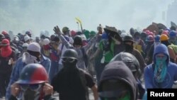 Pamje nga protestat në Venezuelë