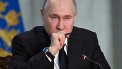 Presidenti rus, Vladimir Putin, gjatë një takimi me Zyrën e Prokurorit të Përgjithshëm të Rusisë në Moskë më 26 mars 2024.