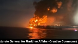 Пожежа на підсанкційному танкері Kairos, що належить «тіньовому флоту» Росії. Чорне море, 28 листопада 2025 року 