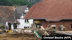 Uništena kuća na zapadu Njemačke, 17. juli 2021.