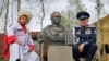 Cossacks Erect Bust Of Putin As A Roman Emperor