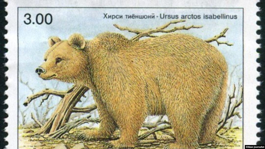 Қўнғир айиқ шарафига чиқарилган почта маркаси