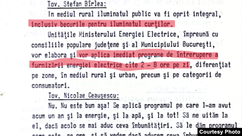 Extras din stenograma ședinței Comitetului Politic Executiv al PCR, 13 ianuarie 1985