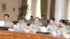 Armenia - Officers from China's Academy of Military Sciences attend a conference at the Defense Ministry in Yerevan, 1Aug2012.