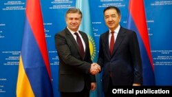 Հայաստանի և Ղազախստանի վարչապետերի հանդիպումը Աստանայում, 14-ը օգոստոսի, 2017թ․
