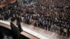 Iran's supreme leader, Ayatollah Ali Khamenei, attend a ceremony earlier this month in Tehran. (File photo)