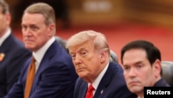 ABŞ-nyň prezidenti Donald Tramp we döwlet sekretary Marko Rubio  