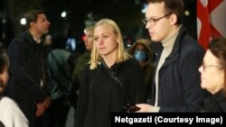 Elina Valtonen Tbilisidə aksiyada
