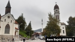 The town Bosanska Krupa on October 25, the day after the deadly attack. 