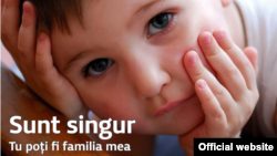 Poster al Organizației „Copil, comunitate, familie”