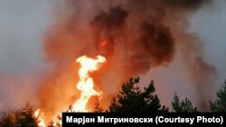Пожар во близина на Пехчево.