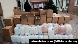 Незаконный алкоголь в Белогорском районе Крыма, февраль 2021 года