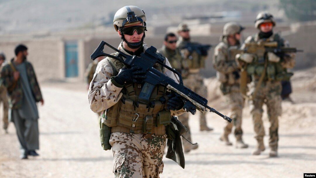 German soldiers patrol in Baghlan Province. (file photo)
