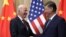 U.S. President Joe Biden (left) meets with China's President Xi Jinping on the sidelines of the APEC summit in Lima on November 16.