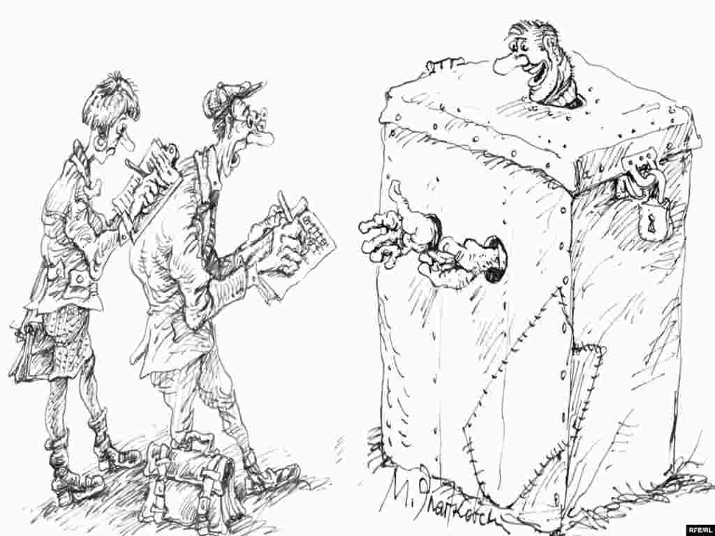 Михаил Златковский. "Должна быть в экономике какая-то загадка". Новость о том, что российская экономика признана одной из самых закрытых в мире, насторожила художника. 