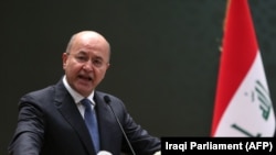 Iraqi President Kurdish Barham Saleh. FILE PHOTO