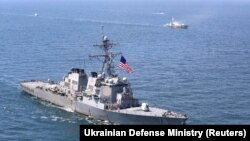 USS Porter în timpul exercițiilor militare Sea Breeze 2020 din Marea Neagră, iulie 2020