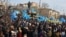 Митинг крымских татар в память убитого российскими большевиками в 1918 году муфтия Крыма Номана Челебиджихана. 23 февраля 2014 г., Симферополь, Крым, Украина. Фото – Володимир Притула