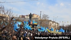 Митинг крымских татар в Крыму, 2014 год