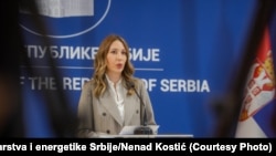 Ministrja e Minierave dhe Energjisë së Serbisë, Dubravka Gjedoviq Handanoviq. Fotografi nga arkivi. 