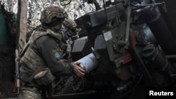 Работа артиллериста 152 ОЕБр под Покровском