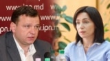 Maia Sandu (dreapta) și Andrei Năstase