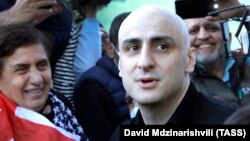 Gürjüstanyň oppozisiýadaky Birleşen Milli Hereket (ENM) partiýasynyň lideri Nika Melia (arhiw suraty)