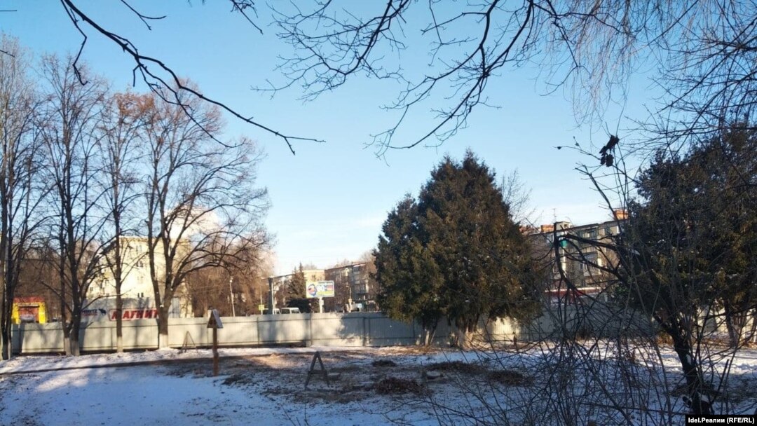 Ульяновск, вырубка деревьев на месте строительства