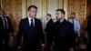Presidenti francez, Emmanuel Macron, dhe ai ukrainas, Volodymyr Zelensky, gjatë takimit në Paris më 13 korrik 2026. 