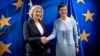 Predsjedateljica Vijeća ministara BiH Borjana Krišto s povjerenicom za proširenje EU Martom Kos u Briselu, 11. jun 2024.
