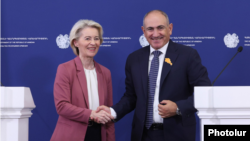 Armenia- Prime Minister Nikol Pashinyan meets European Commission President Ursula von der Leyen in Yerevan, July 2, 2026.