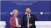 Голова Єврокомісії Урсула фон дер Ляєн після зустрічі з прем'єр-міністром Вірменії Ніколом Пашиняном у Єревані 2 липня